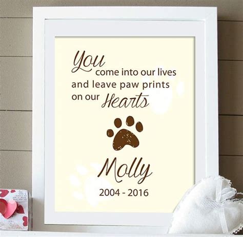 Custom Pet Memorial with Quote, Dog Memorial digital print, printable art, Dog lover, Pet Gift ...