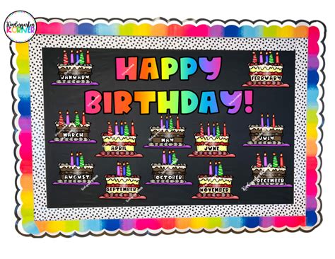 Birthday bulletin board photos