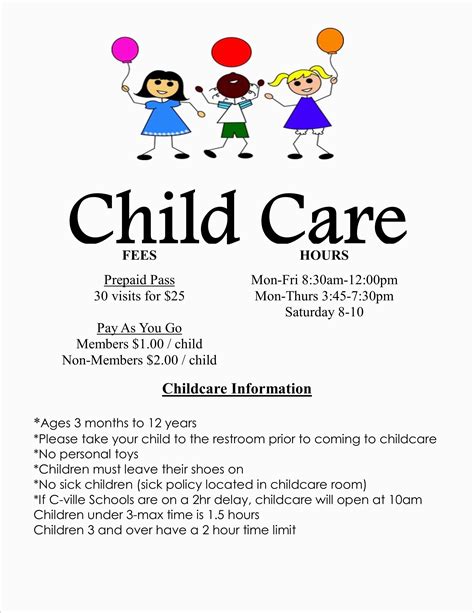 Childcare Leaflet Design For Little Saints Daycare Nurserywww - Free ...