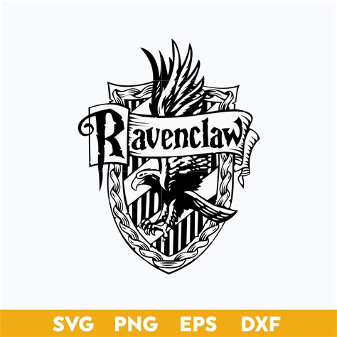 Ravenclaw Crest Emblem Outline SVG, School Of Magic House Cr | Inspire ...