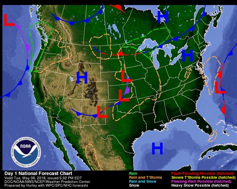 Surface Analysis Weather Map Symbols