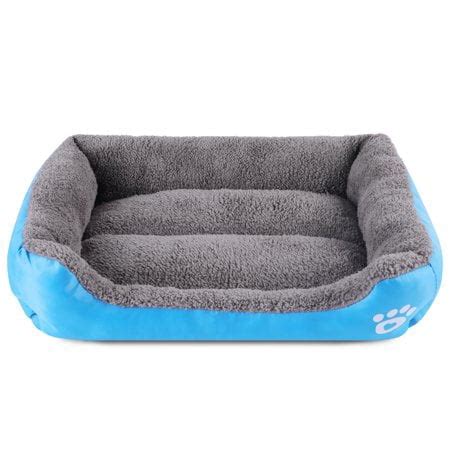 Small Dog Beds for Small Dogs Machine Washable Rectangle Puppy Bed with Anti-Slip Bottom, Soft ...