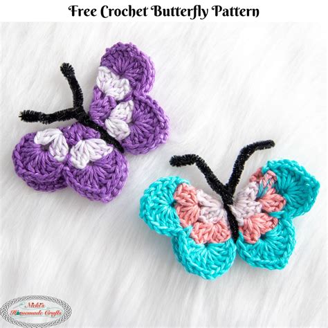 Free Quick Crochet Butterfly Pattern - Nicki's Homemade Crafts