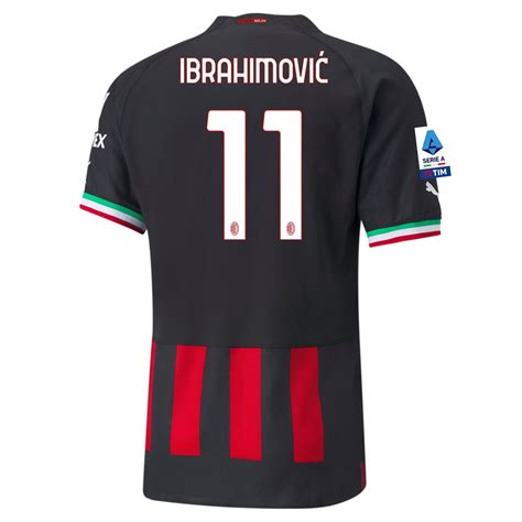 Zlatan Ibrahimović AC Milan 22/23 Authentic Home Jersey by PUMA – Arena ...