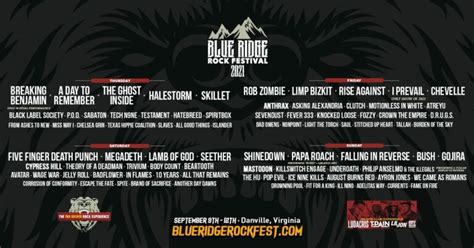 Blue Ridge Rock Festival announces massive lineup for September ...