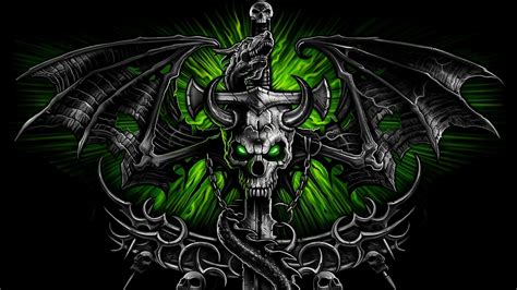 Green Skull Wallpapers - Top Free Green Skull Backgrounds - WallpaperAccess