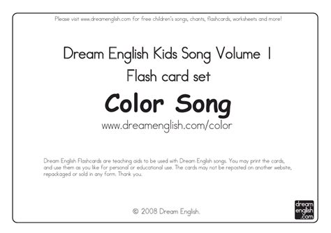 Color Flashcards - Star Download Printable PDF | Templateroller