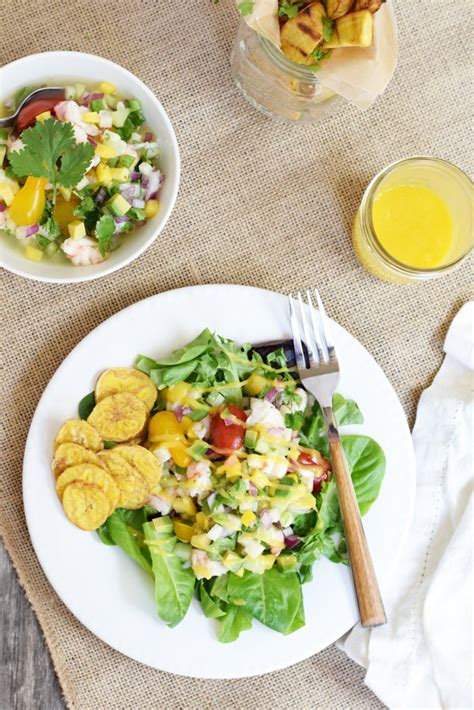 Ceviche Salad With Mango Vinaigrette - Living Loving Paleo