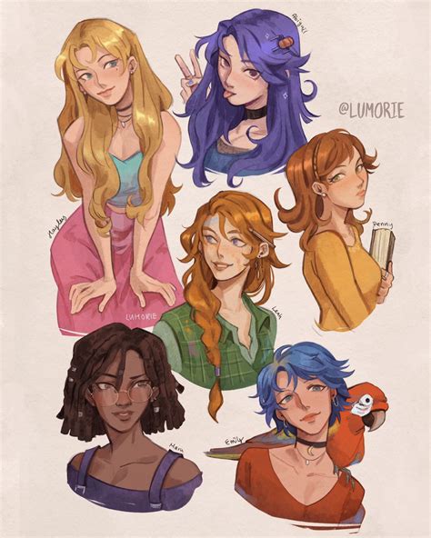 Belia on Twitter: "RT @lumorie_art: Stardew Valley Girls 🌱 #fanart"