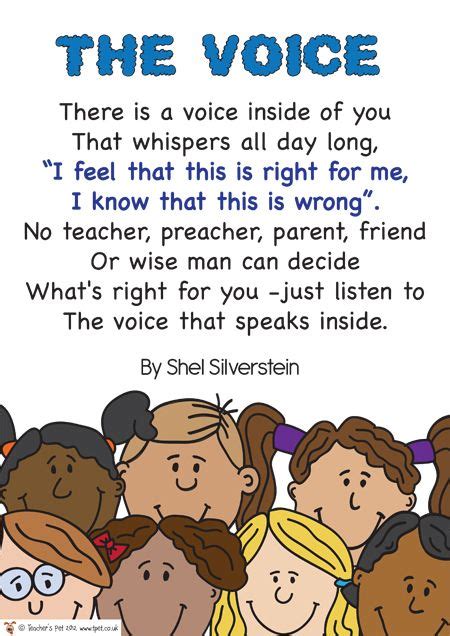 The Voice Poem » FREE downloadable EYFS, KS1, KS2 classroom display and ...