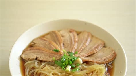 duck noodles with stewed duck soup - Asian food style 9835836 Stock ...