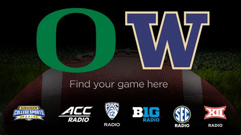 Listen Live: Oregon Ducks vs. Washington Huskies 10/14