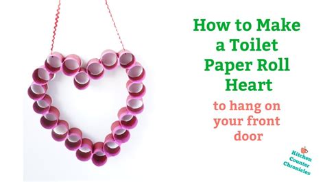 How to Make a Toilet Paper Roll Heart for Valentine's Day - YouTube