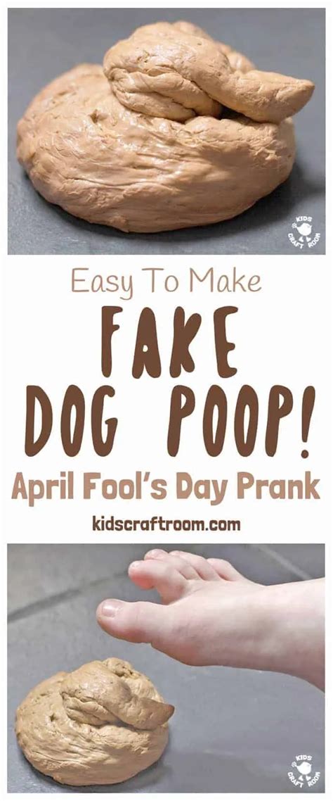 Fake Dog Poop, April Fool's Day Prank - Kids Craft Room