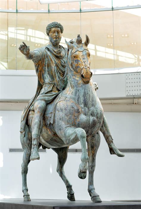 Equestrian Statue of Marcus Aurelius, AD. 176-177 Gilded bronze, h. 424 ...