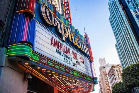 the marquee for an american musical theatre in new york city