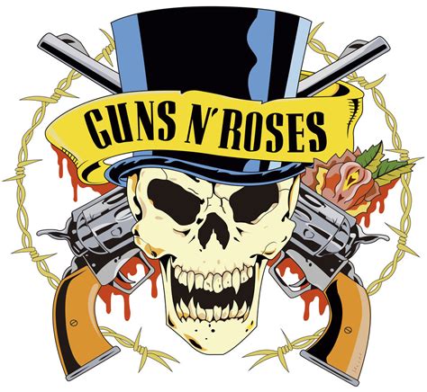 Guns N Roses Skull Logo Vector By Gledson999 by gledson999 on DeviantArt