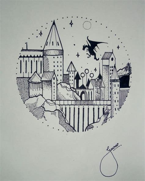 Pin by Amber on Doodle sanatı in 2021 | Harry potter drawings, Harry potter art, Hogwarts drawing