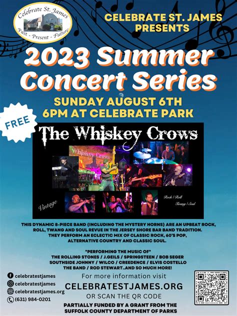 SUMMER CONCERT SERIES 2023: The Whiskey Crows Band | Celebrate St. James