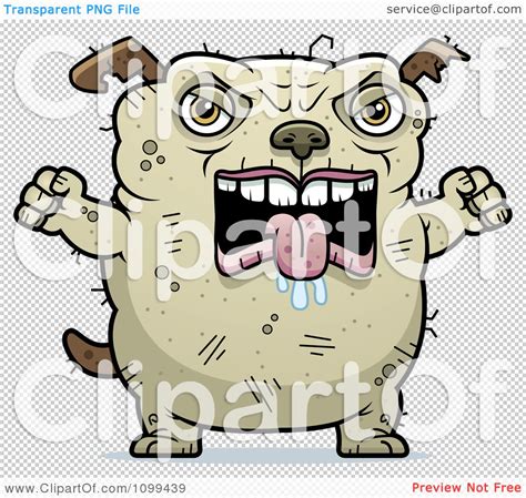 Clipart Mad Ugly Dog - Royalty Free Vector Illustration by Cory Thoman ...