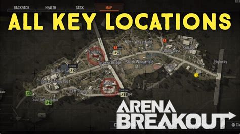 ALL Farm Key Locations (Map 1) - Arena Breakout - YouTube