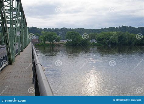 Narrow Metal Truss Bridge in Frenchtown, NJ -06 Stock Photo - Image of ...