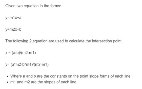 Point of Intersection Calculator - Calculator Academy