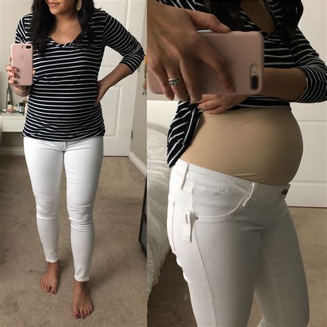 white old navy maternity jeans - Putting Me Together