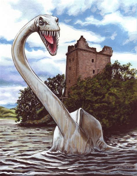 ORIGINAL ILLUSTRATION Loch Ness Monster | Loch ness monster, Mythical ...