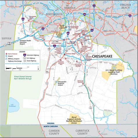 Chesapeake Map - Chesapeake Virginia - Department of Economic Development