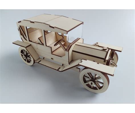 Plywood Laser cut model T kit vintage car