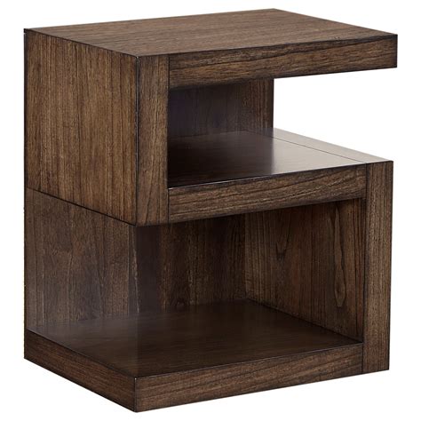 Aspenhome Modern Loft S Nightstand with 2 Shelves | Godby Home ...