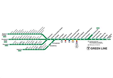 MBTA Green Line Route Map (Dec. 2022) – MBTAgifts