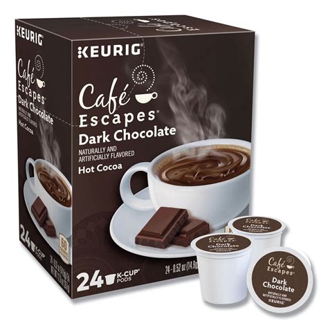 Dark Chocolate Hot Cocoa K-Cups by Café Escapes® GMT6802CT | OnTimeSupplies.com