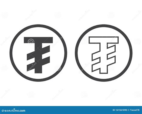 Mongolian Tugrik Currency Symbol, Vector Illustration Isolated on White ...