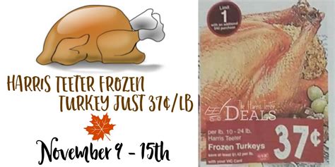 Harris Teeter Thanksgiving Turkey 11/9 -15! {37¢/lb} Plus my Thanksgiving Favorites! - The ...