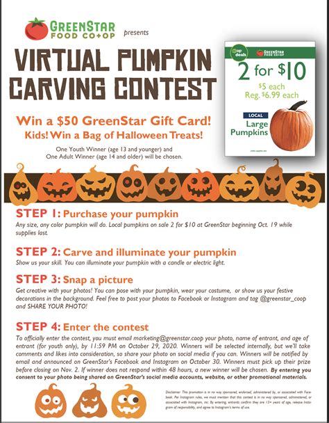 Updated Pumpkin Carving Contest Flyer - GreenStar