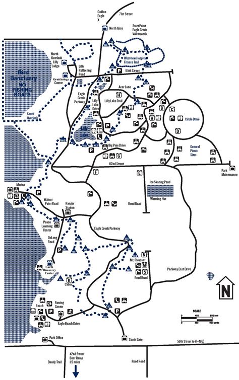 Eagle Creek Park Foundation | Eagle creek, Map, Park