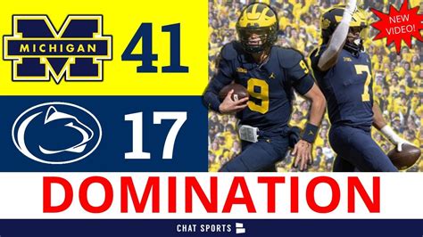 Michigan Football DOMINATES Penn State: INSTANT Reaction + Highlights ...