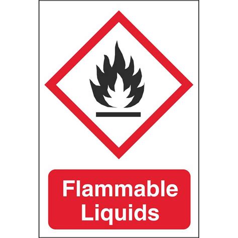 Flammable Liquids GHS Physical Hazard Dangerous Goods Safety Signs