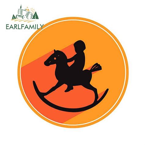 EARLFAMILY 13cm x 12.7cm for Toy Horse Rider Car Stickers Motorcycle Helmet Snowboard Scratch ...