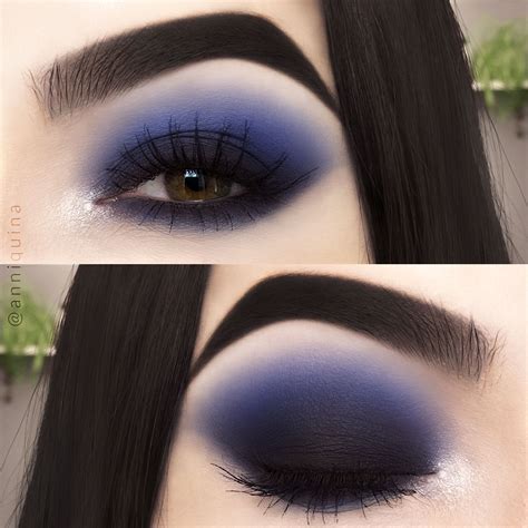 Dark Blue Smokey Eye | Ideias de maquiagem, Ideias para maquilhagem ...