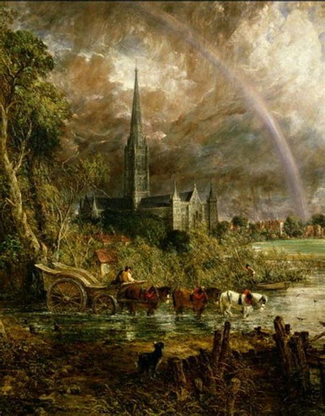 Salisbury Kathedrale vom einer Wiese von John Constable (1776-1837, United Kingdom) | Gemälde ...