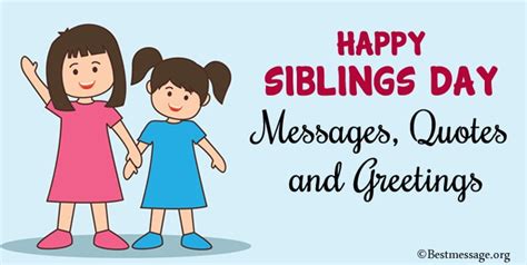 Happy Siblings Day Messages, Siblings Quotes and Greetings