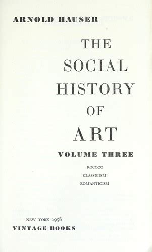 The social history of art (1951 edition) | Open Library