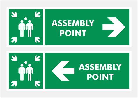 Assembly Point Sign Vector Art, Icons, and Graphics for Free Download