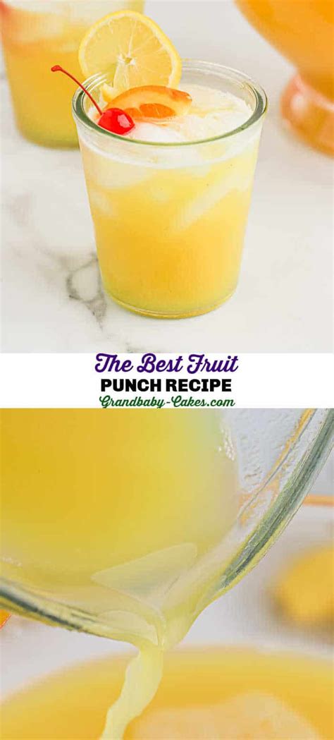 Easy Fruit Punch - Grandbaby Cakes