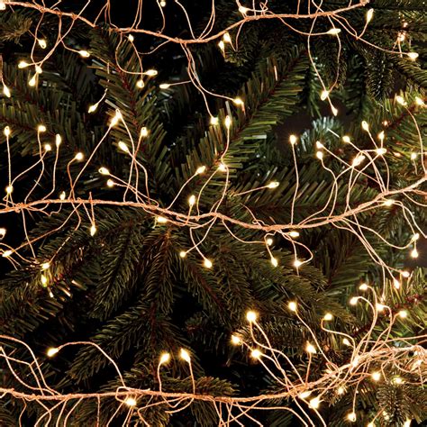 Metal Wire Cluster Christmas Lights 480pk - Warm White | Lights - B&M