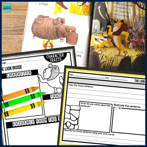 The Lion Inside Activities and Lesson Plans for 2025 - Teaching with Jodi Durgin and Company