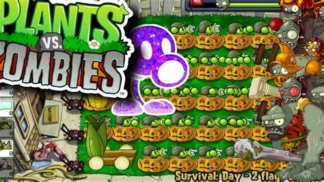 PVZ survival day hard mode - YouTube